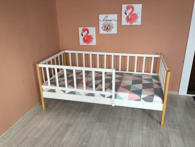 Кровать MALIKA GLORIA 160х80 белый-бук
